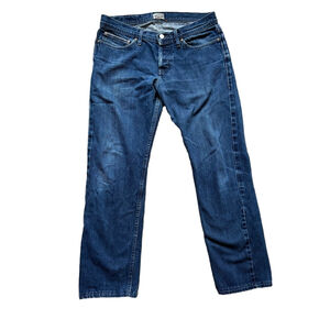 Naked & Famous Denim Classic Blue Straight Jeans Indigo Selvegde Men’s 33
